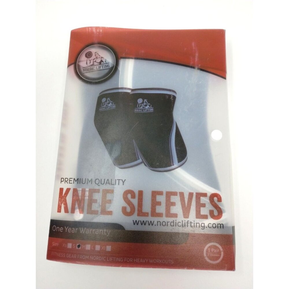 Nordic Lifting Knee Sleeves 2 Black‎ Small Cross Fit Weightlift Compression